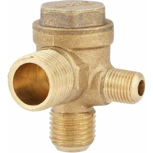 2 st kompressor backventil, 3-ports luftkompressor backventil 20×16×10mm för anslutningsdetaljer till luftkompressor