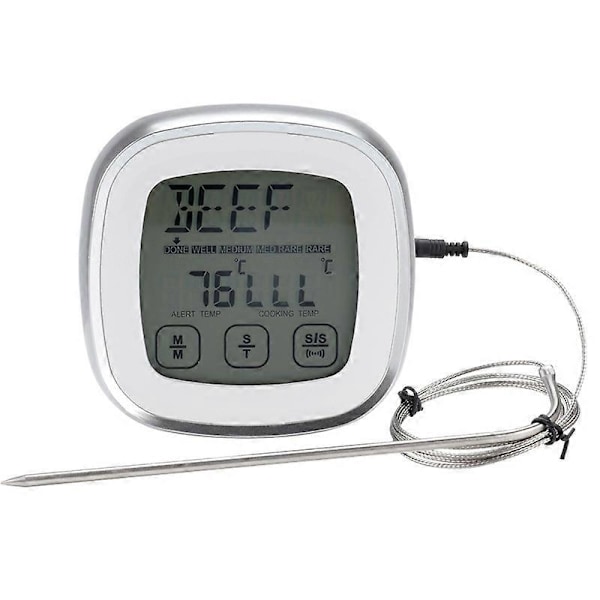 Digital Kötttermometer för Grill - Ugn Kök Matlagning Direkt Temperaturmätare med Met