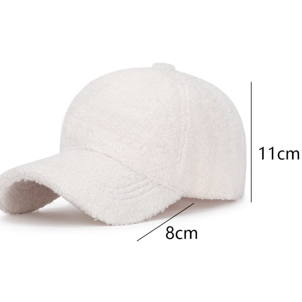 Kunstig lammeull baseballcaps Varm vinter Teddy riper