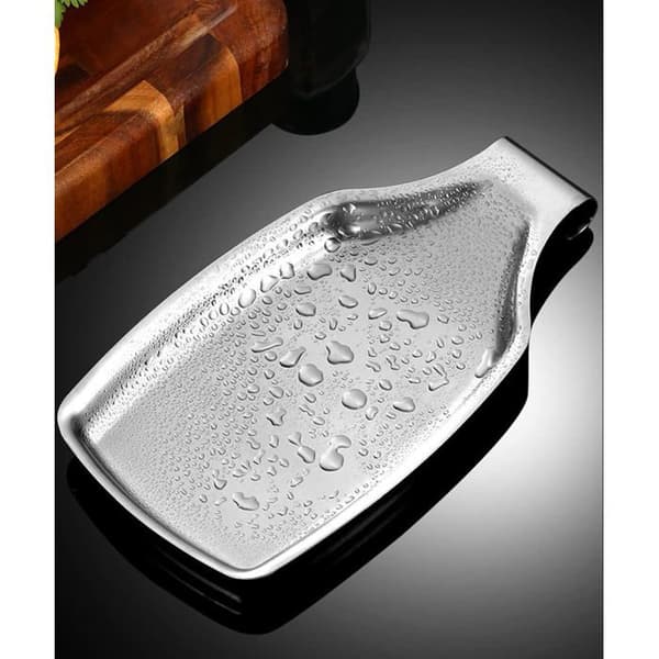 Skeholder - 1 Stykke - Rustfrit Stål - Varmebestandig - Til Køkken - Sort 11x20.5cm