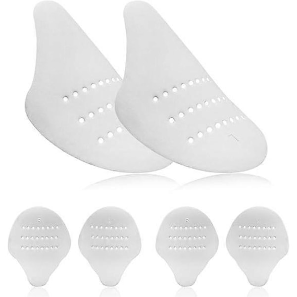 3 Par Anti-Rynke Sko Rynkebeskytter/Tåboks Rynke Forebyggere/Mod Sko Rynker til Sneakers Casual Sko, S