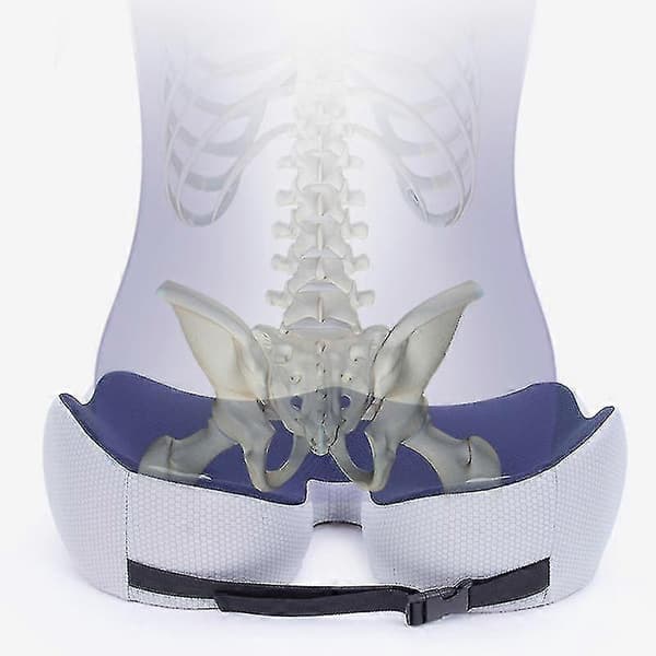 Memory Foam Siddebenslindrende Siddepude Kompatibel Med Balder Lænd Hamstring Hofter Iskias Tuberositas Reducerer Træthed Kompatibel Med Stol