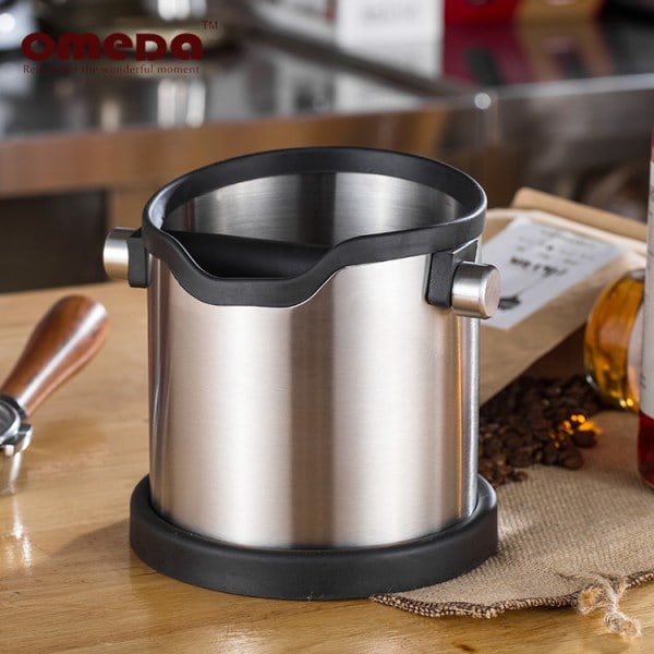 Knockbox, Rustfrit Kaffeebordbeholder, Beholder til Kaffegrums