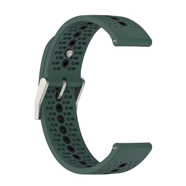 Farverig hul silikonerem til Suunto 9 Peak Olive Green Black