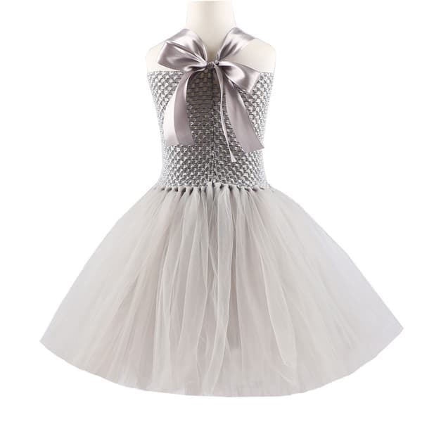 Klovnekostume Børn Mesh Prinsessekjole Piger Kjole Jul Halloween Performance Kostume S (90cm-100cm)