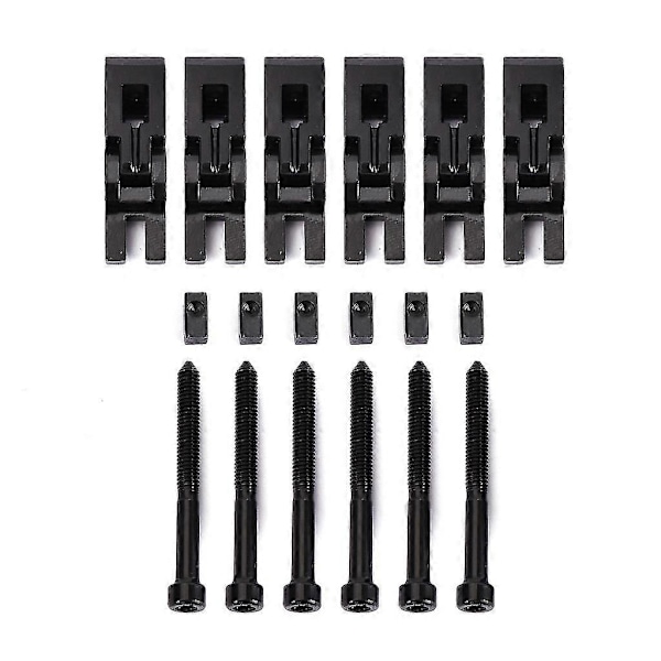 6st Metall Gitarr Låsta Strängsadlar för Floyd-Rose Tremolo Stall Delar -Yx