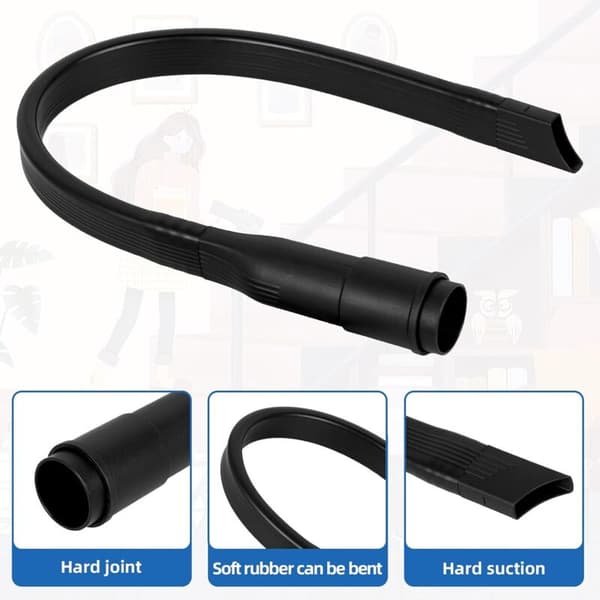 Flexibelt fogmunstycke, platt munstycke, universell dammsugarborste, 62 cm långt platt munstycke