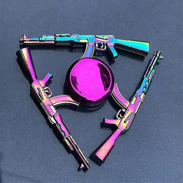 Baiminghand Spinner Dekorativ Anti-angst Multi farve Metal Regnbue Fidget Spinner Til Kontor