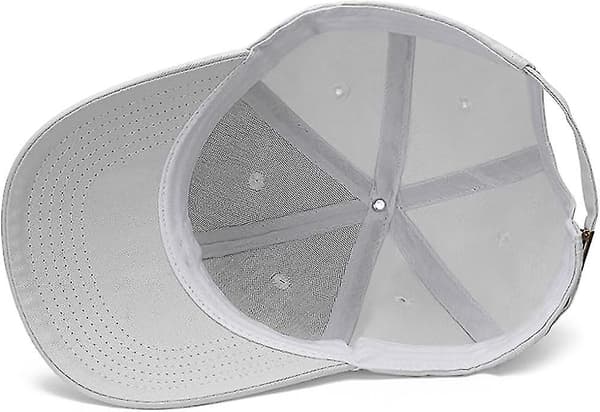 Basebollkeps Herr Dam Keps Justerbar Baseboard Basebollkeps Hatt Utomhus Basebollkeps Gray