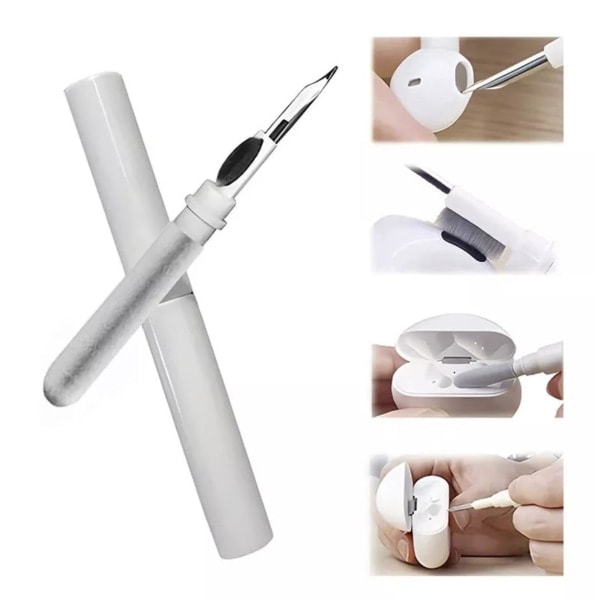 Multifunksjonelt rengjøringssett for AirPods-hodetelefoner, telefoner - Hvit 1 Pcs