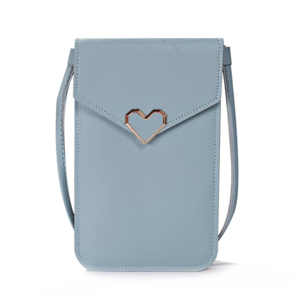 Mobilplånbok Flickor crossbody väska mode enkel miniväska - lager blå