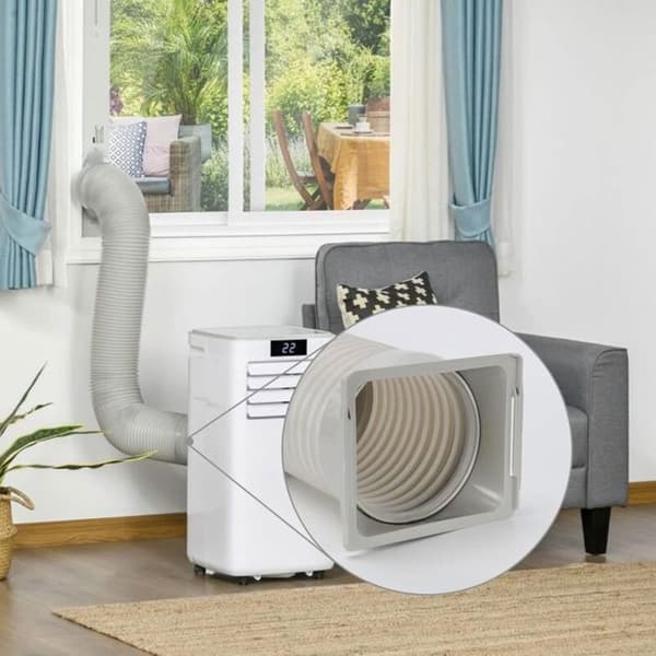 Bærbar udstødningsslangeforbindelse til klimaanlæg, 15 cm (5,9 tommer) ventilationskanalforbindelse til klimaanlæg