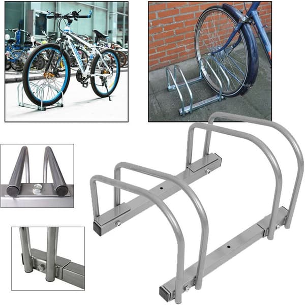 Cykelopbevaring, cykelstativ, flere stativer til 2 cykler, pladsbesparende cykelstativer, HENGMEI