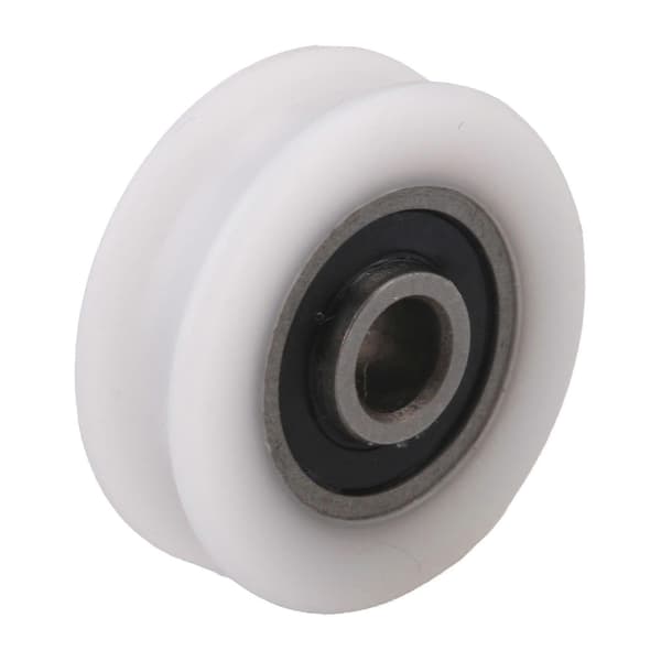 4st 4x20x6,5x7,4mm Vit Inner Dia 4mm U-spår Nylon Remhjul För Skjutdörr