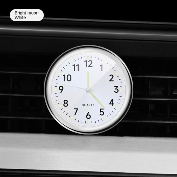 Auton kello Quartz-kello White