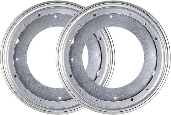 2-pack 12-tums Lazy Susan 5/16 tum tjock vridplatta