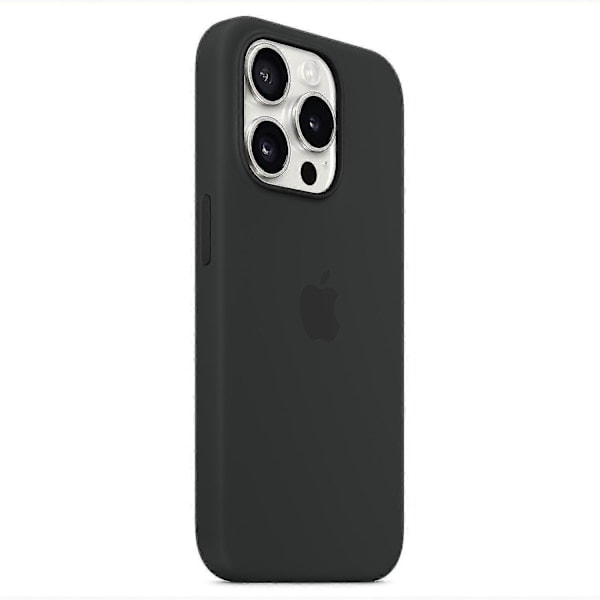 Silikonfodral för iPhone 15 Pro Black