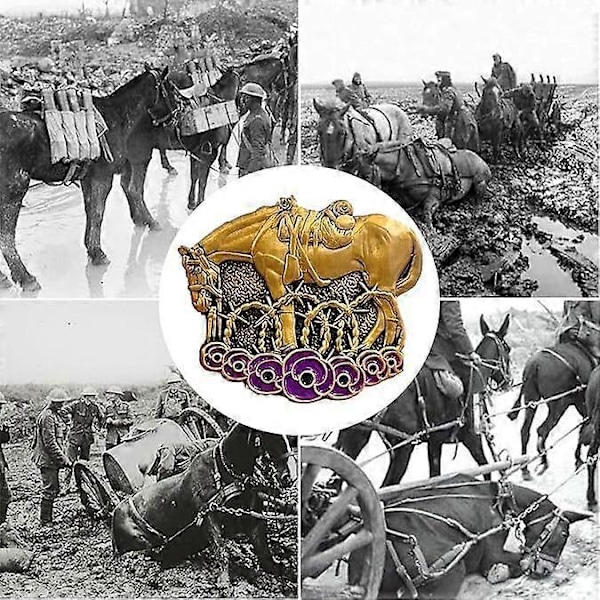 Begrænset Udgave War Horse Remembered Brosche, Håndlavede Broscher Knapper Pins no with gift box