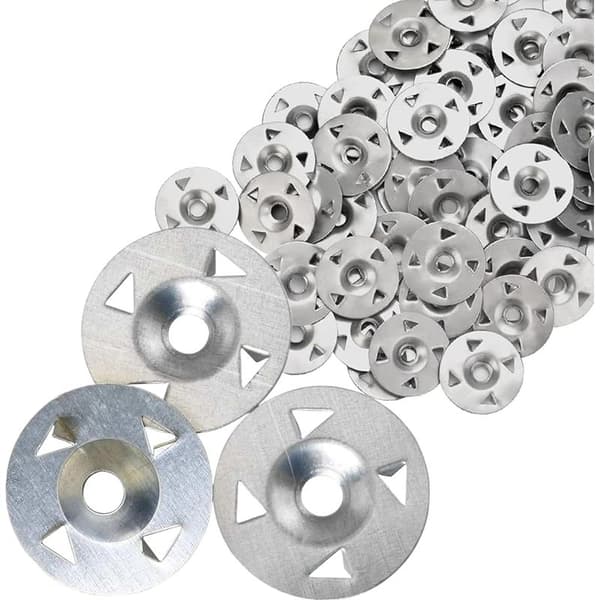 Förpackning med 200 4-klobrickor - Galvaniserad stålfästdiameter - För gipsskivor - Extruderad isolering - Bakpaneler