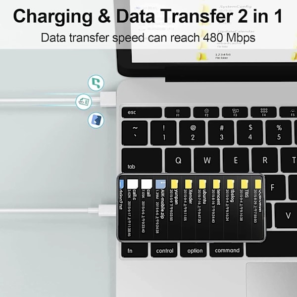 200cm 120W for Xiaomi Turbo Ladekabel 33w Hurtiglading 6A