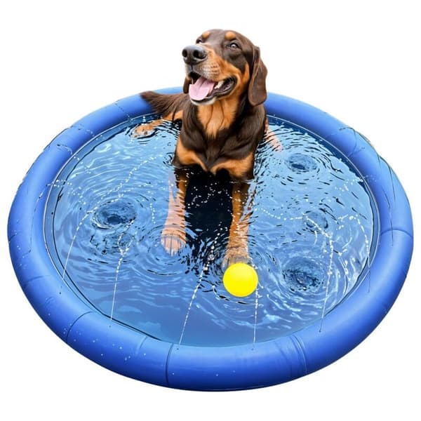 Sprinklermåtte, kølemåtte til kæledyr, pool, havefontæne til hunde FELIX 100 cm