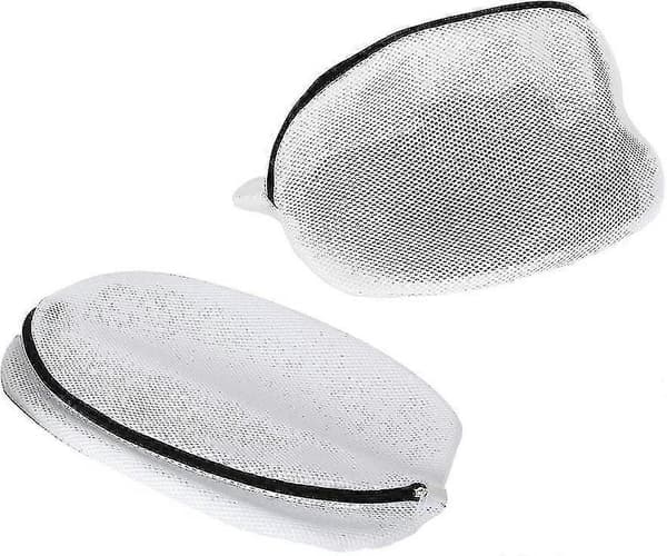 3 stk. Vaskepose til sko, 3 stk. Mesh vasketøjspose til sko med lynlås til sneakers, sokker, bh'er