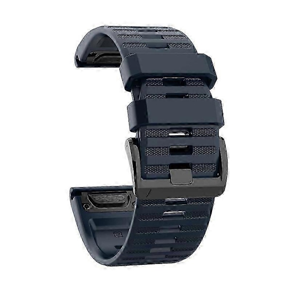 Ersättningsarmband Mjukt Silikon 22mm/26mm Snabbfäste Klockarmband Kompatibelt Garmin Fenix 6/Fenix6 Pro/Approach S60/Forerunner935/Co Midnight Blue 26mm