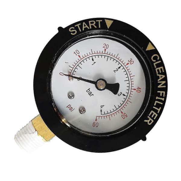 Kompakt trykkmåler 0-60 PSI 190058 Erstatning for Pentair- & Hayward Pool