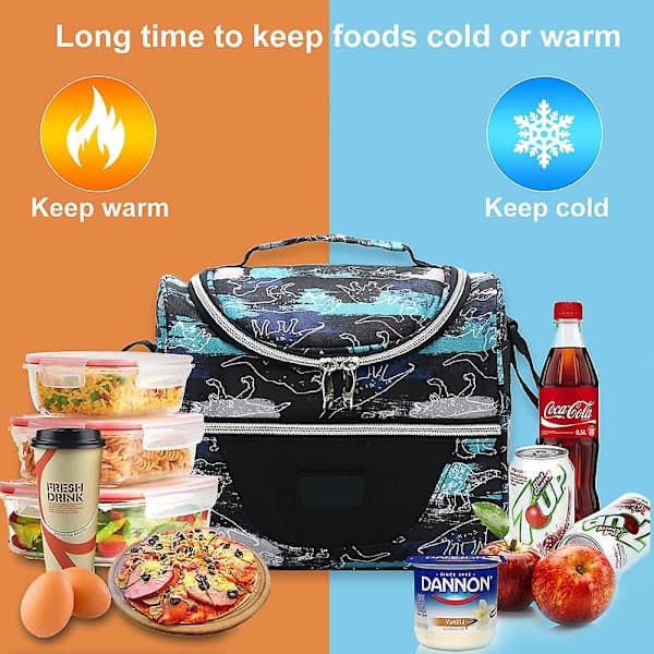 Portabel Bento-väska för barn Utomhus Picknick Fräsch Isoleringsväska Stil2