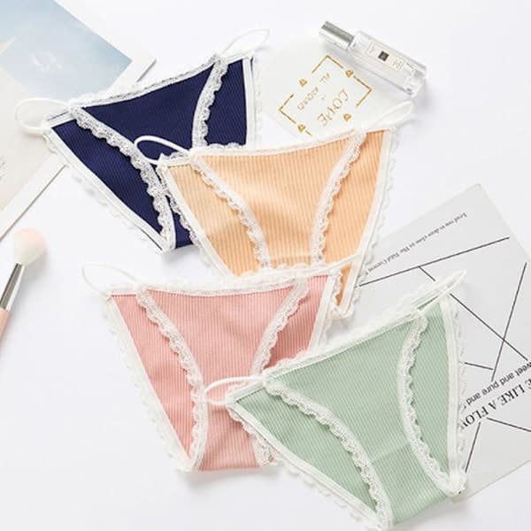 Sex Thong Sports Komfortable Truser String Dameundertøy Enkel - spot salg Hvit M White M
