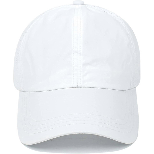 Baseballkasket med hestehalehul White