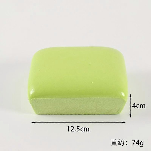 Klebrig Brød Squishy, Klebrig Toast Squishy, Toast Skivet Brød Stressleke green square