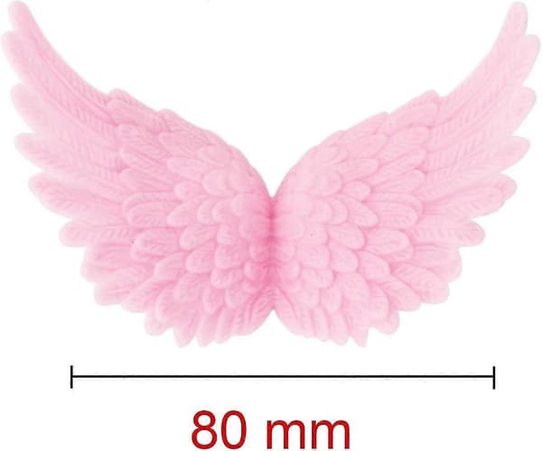 Plast Engelvinger For Håndverk, Rosa 12 Stk 80mm
