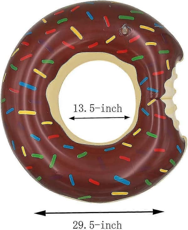 Chokolade Donut Pool Flydere Sommer Tema Oppustelige Svømmeringe Rør