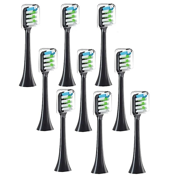 AD-9PCS Ersättningsborsthuvuden För SOOCAS V1 V2 X3 X3U X5 D2 D3 SOOCARE Sonic Elektrisk Tandborsthuvud Mjuk Borst~5420