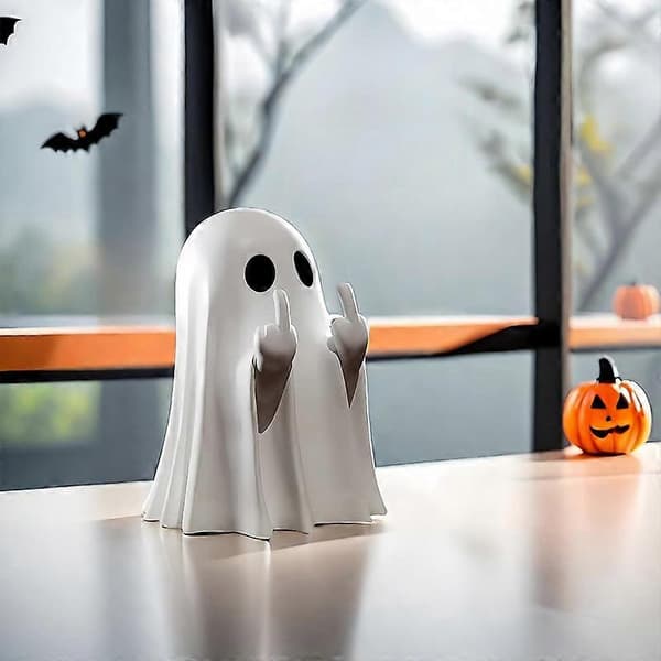 2025 Halloween Spökfigur, Läskig Spökstaty i Harts Style 3
