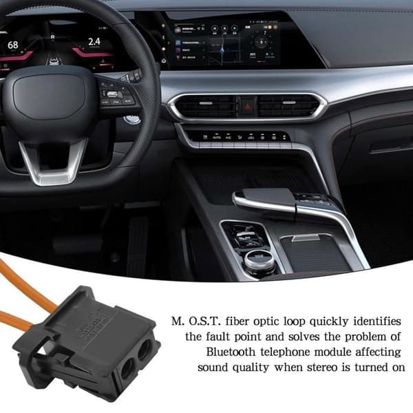 Han til Hun Fiberoptisk Adapter - 1 Stykke - Bil Diagnostisk Værktøj - MOST Loop Bypass - Til Radio Navigation A