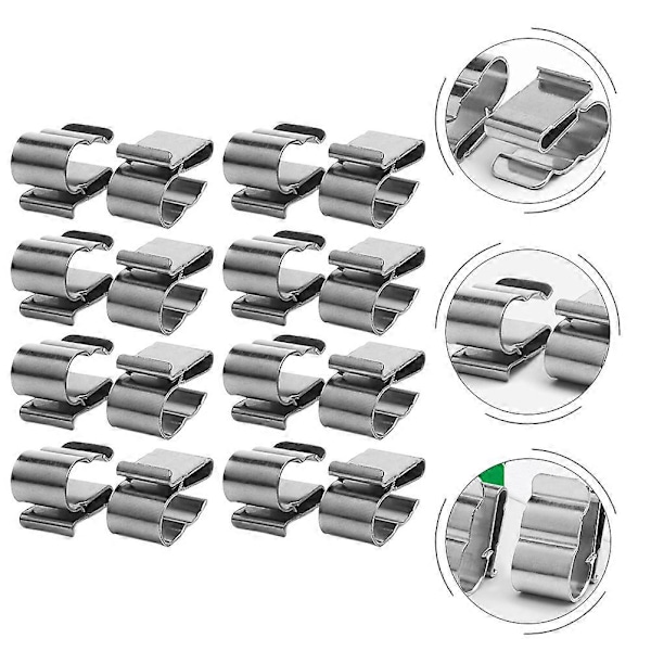 50 stk. solpanelkabelclips, ledningsklemmer, rustfri fotovoltaiske kabelclips