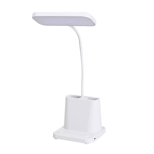 LED Bordlampe Penn Telefonholder USB Oppladbar Soverom Leselys Dimbar