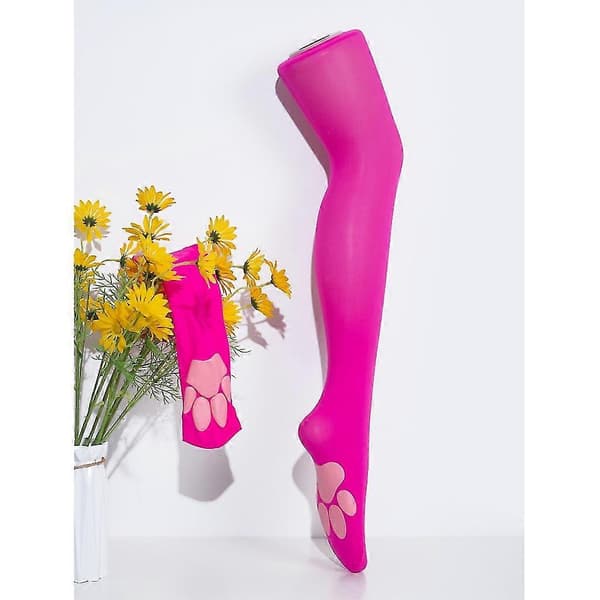 Kattepote Lårhøje Strømper Søde Bløde Over Knæ Strømper Killingeklo Pude Strømper Pink Kattepote Lange Støvle Strømper Kvinder Piger Sky Blue