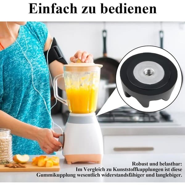 9704230 Sett med 4 erstatningskoblinger for clutch kompatible med K-itchen-Aid-modellene KSB52, KSB5, 5KSB52 og 5KSB5