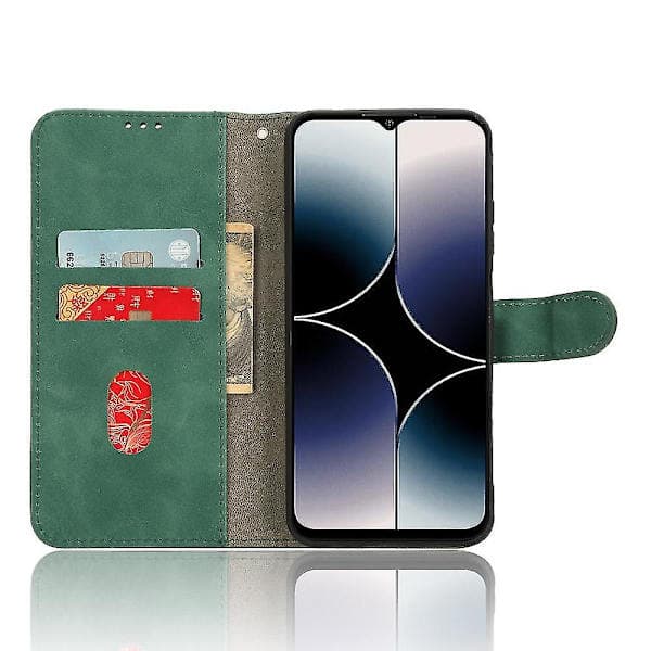 Til Ulefone Note 16 Pro Stand Wallet Mobiltelefon Etui Hudfølelse PU Læder + TPU Telefon Etui Grøn