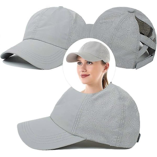 SSRGV Cross Hat Baseballcaps for kvinner - Cross Ponytail Baseballcaps