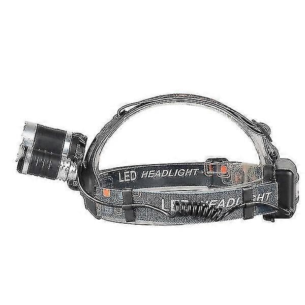 8000lm 3 Led T6 Otsalamppu 2x18650 ladattavalla akulla ja us