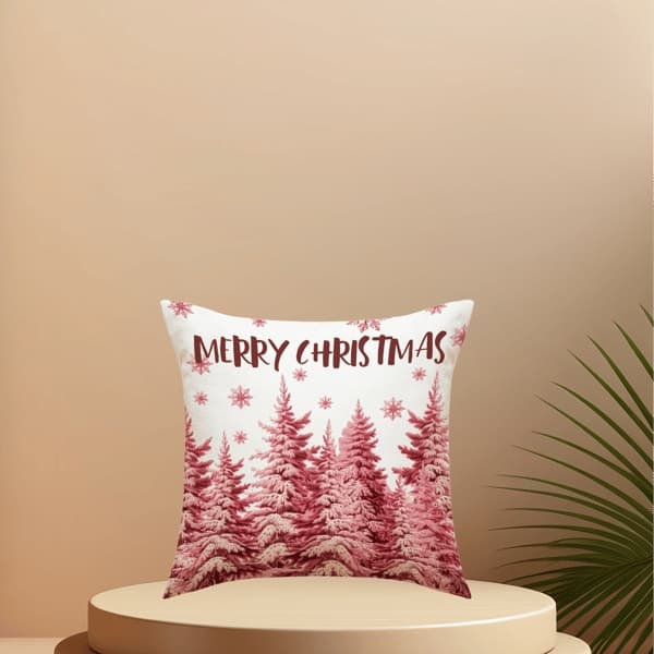 Jul putevar 45*45cm Gård Juledekorasjon God Jul Feriedekorasjon Hjem Sofaputeboks
