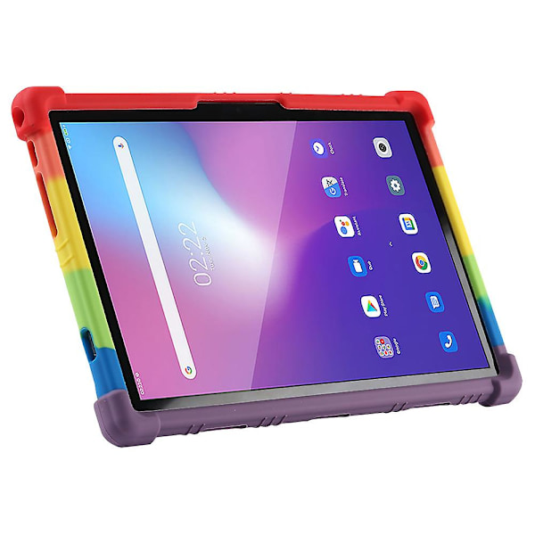 Tablet-fodral för Blackview Tab 12 Stöttåligt Silikon+PC Skyddsfodral med Ställ Multi color