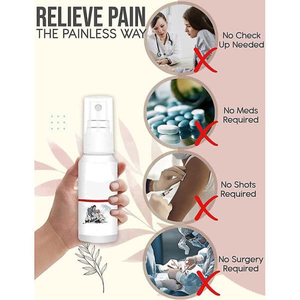 60 ml omedelbar smärtlindring örtbaserad spray för ryggsmärta kroppsvårdsspray