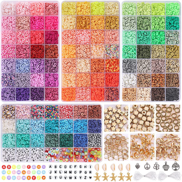 48-färger mjuk keramik piece set box lerpärlor DIY smycken tillbehör handgjorda armband pärlor 105 colors 12600pcs