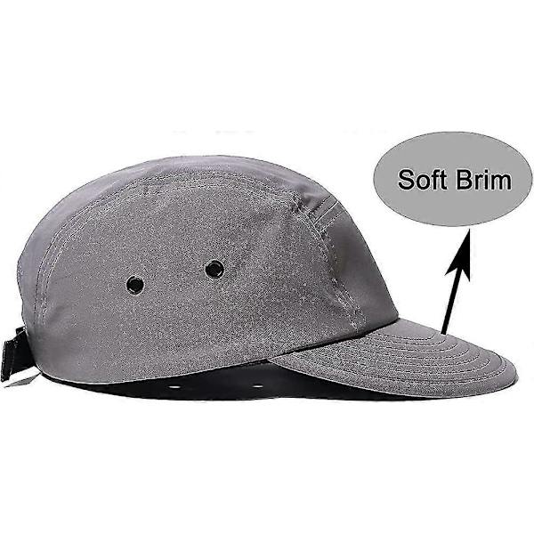5 Panel Cap Mænd Kvinder Let Baseball Cap Hurtigtørrende Baseball Cap Flad Skygge Cap Gave