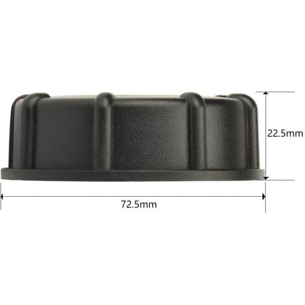 S60x6 hætte, 1000L IBC-adapter, 1-tommer IBC-tankfitting